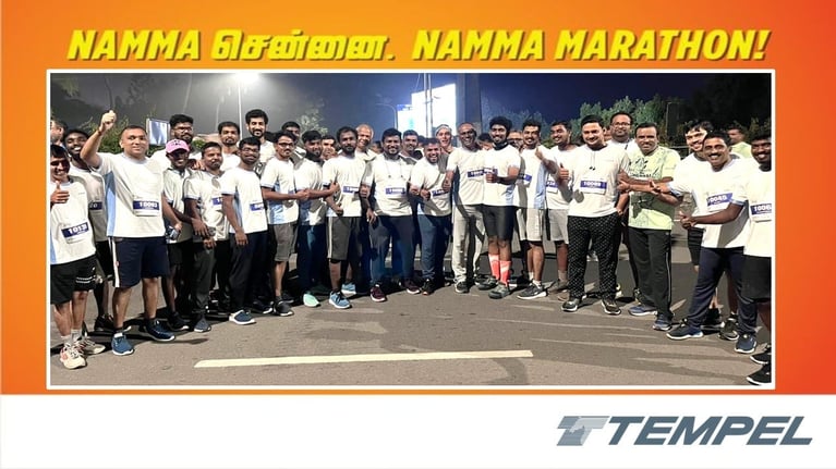 Tempel Runs Chennai Marathon