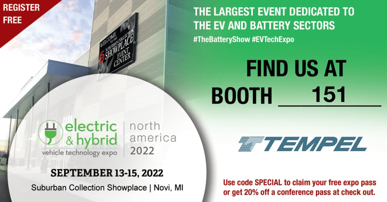 Tempel will be present at the Electric & Hybrid Show